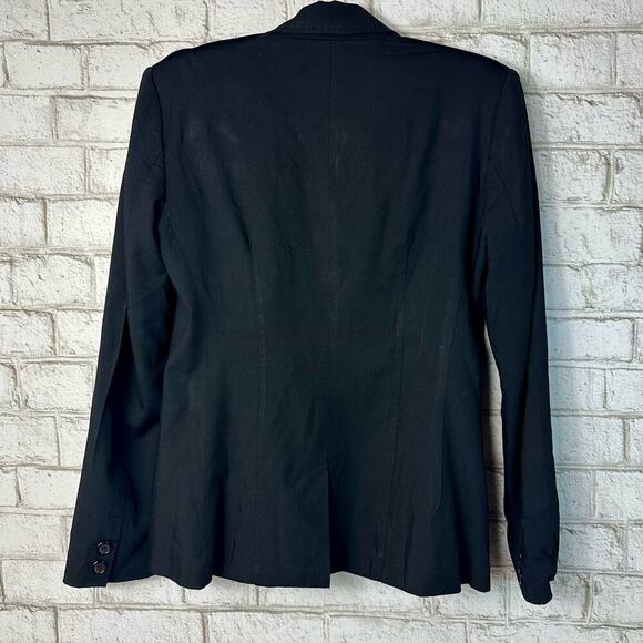 Club Monaco Blazer Wool Viscose Jacket Single Breasted Preppy Business Black 6 - Picture 2 of 7